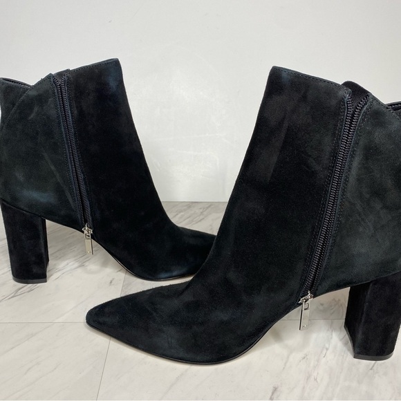 Marc Fisher Urmi Black Suede Pointy Toe Bootie 11M - Picture 6 of 14